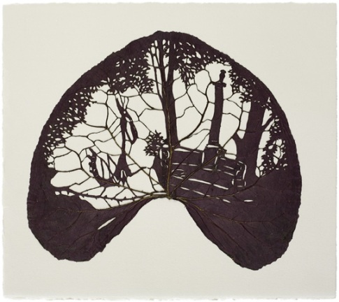Bönsyrsan på Aesquillia Pollas grav, 2008 (33 x 37,5 cm)
